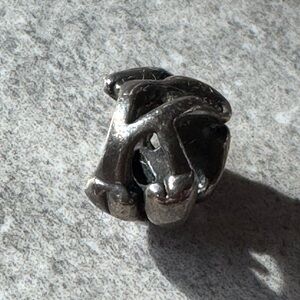 Trollbeads Sterling Silver Letter K Charm Bead